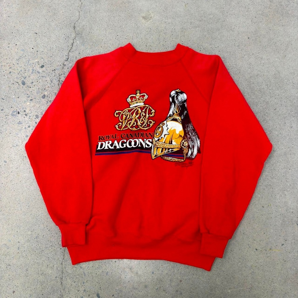 Vintage 90s Royal Canadian Dragoons Armed Forces Crewneck (Size M)